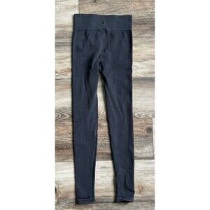 Avia Leggings Womens XS 0-2 Athletic Gray Stretch Yoga Seamless Walking Hiking